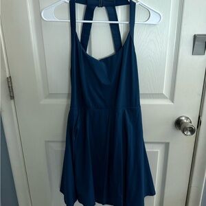 Halara Halter Mini Dress with Built in Pocketed Shorts L